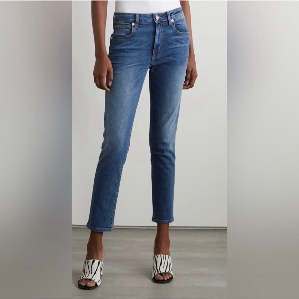 SLVRLAKE Lou Lou Skinny Crop Jeans California Blue Size 23